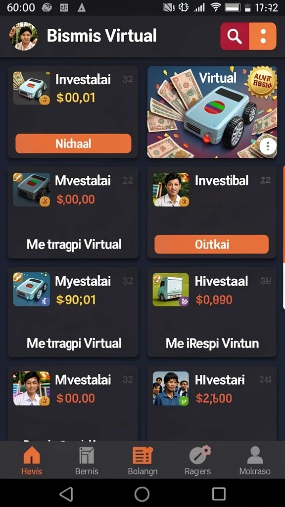 Screenshot menampilkan sistem upgrade karakter yang menarik.