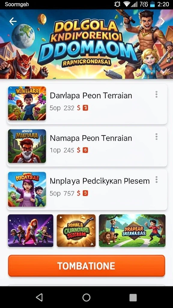 Tampilan antarmuka yang intuitif dan menarik.