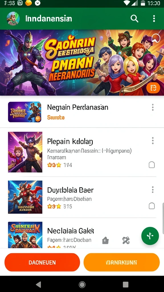 Fitur permainan yang beragam dan menarik untuk dicoba.