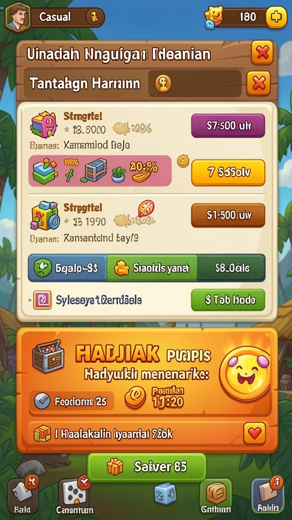 Berbagai pilihan permainan yang menghibur dan menantang.