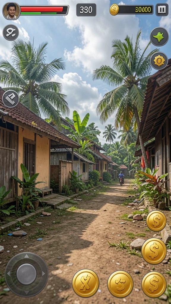 Grafis yang cemerlang dan penuh warna.