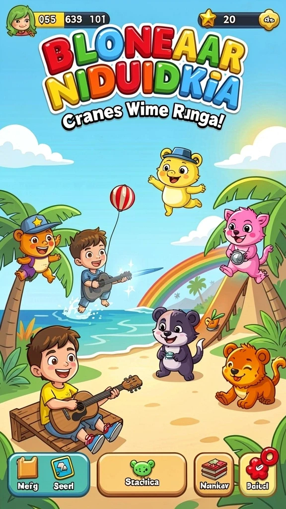 Screenshot menampilkan salah satu permainan slot dengan tema yang unik.