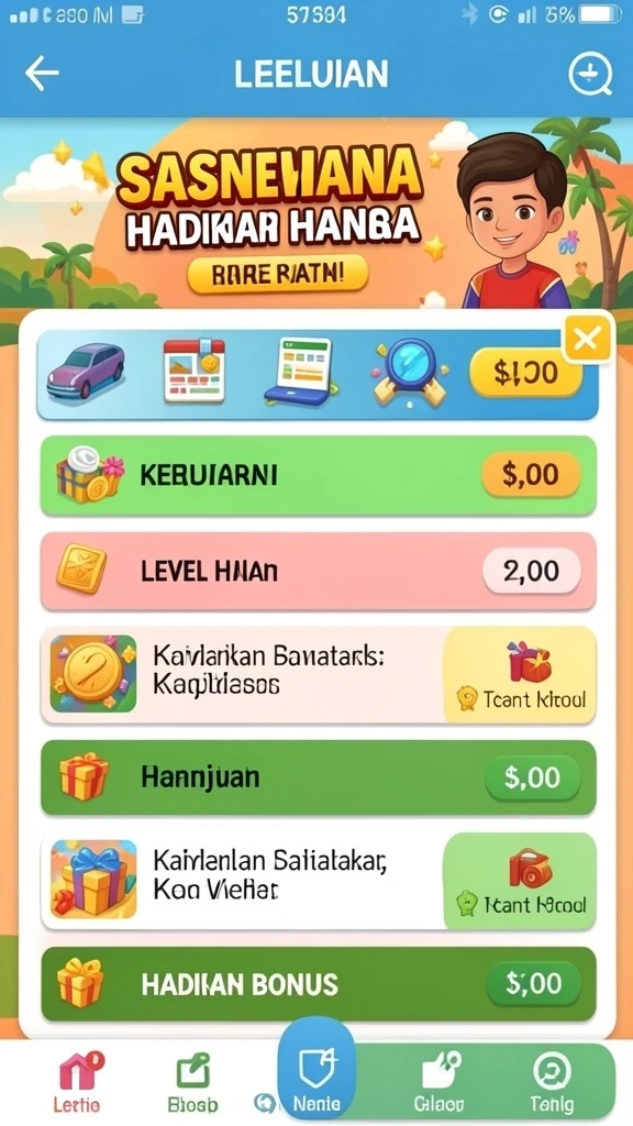 Tampilan antarmuka utama HIGGS777 yang ramah pengguna.