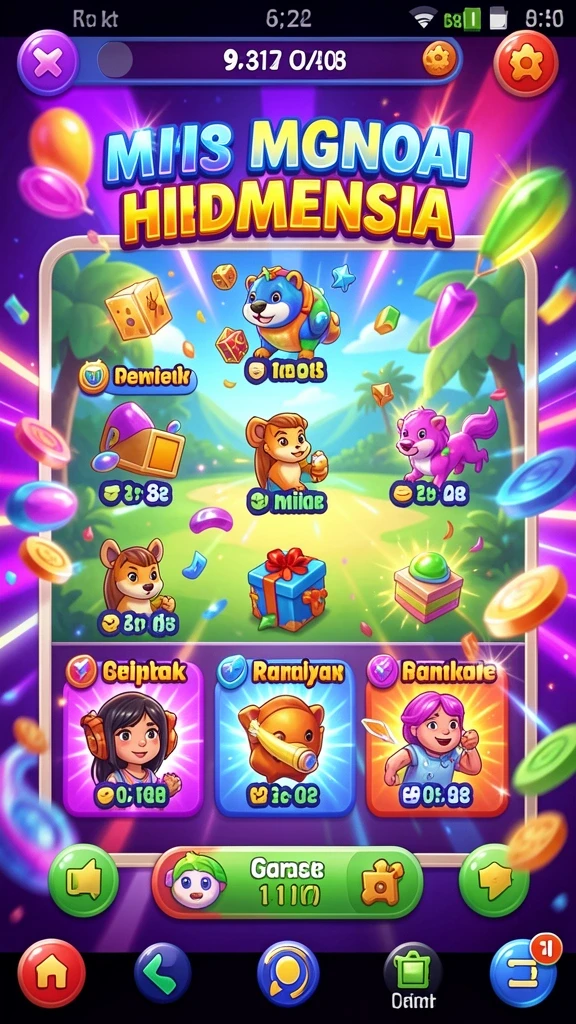 Screenshot menunjukkan beberapa permainan yang tersedia di HOKIWIN.