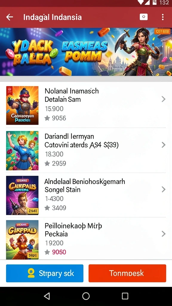Pemandangan indah dunia permainan yang mengagumkan.