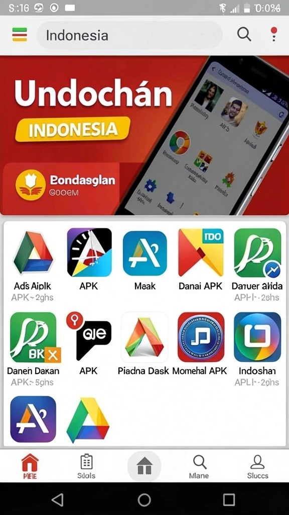 Tampilan awal aplikasi yang menarik dan intuitif.
