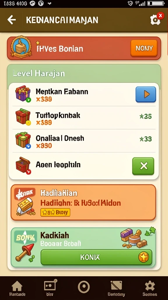 Level menantang yang menguji keterampilan pemain.