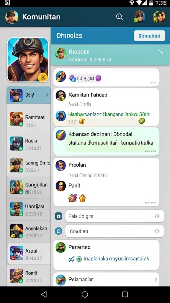 Tangkapan layar menunjukkan level baru yang menantang dalam KOPI77.