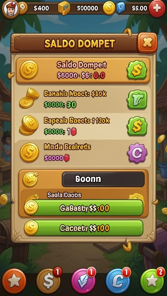 Leaderboards yang menunjukkan peringkat pemain secara real-time.