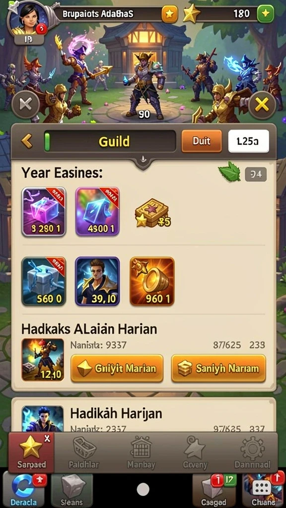 Screenshot menunjukkan aksi mendebarkan dalam permainan.