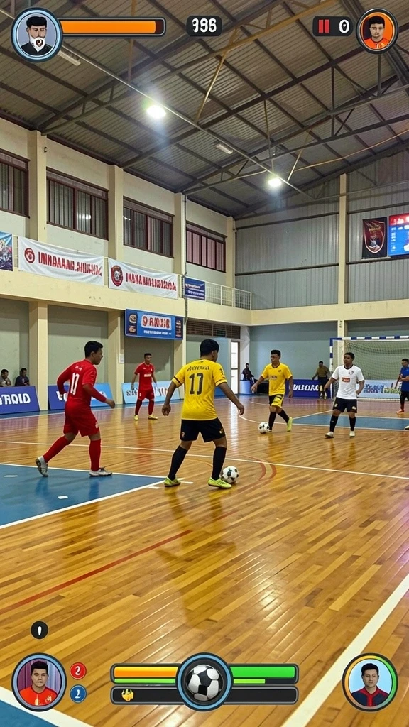 Visual dunia fantasi yang menakjubkan dan penuh warna.
