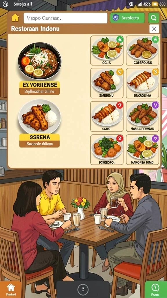 Screenshot dari item power-up yang baru.