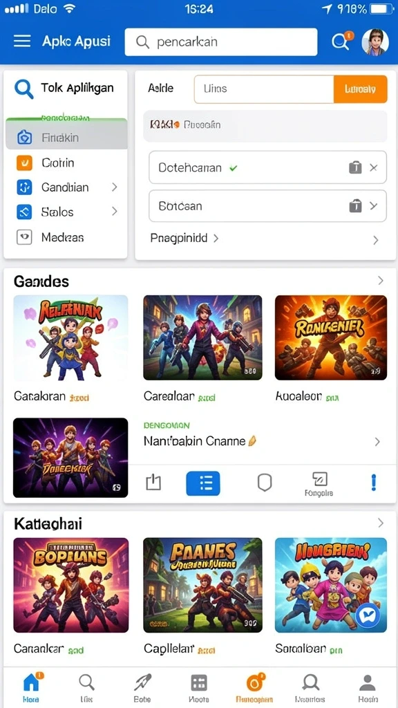 Karakter-karakter unik yang dapat dipilih dalam game.