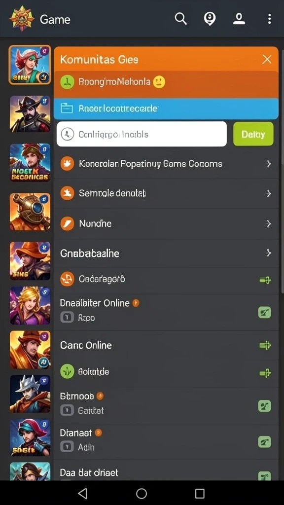 Screenshot level baru yang menantang dan penuh warna.